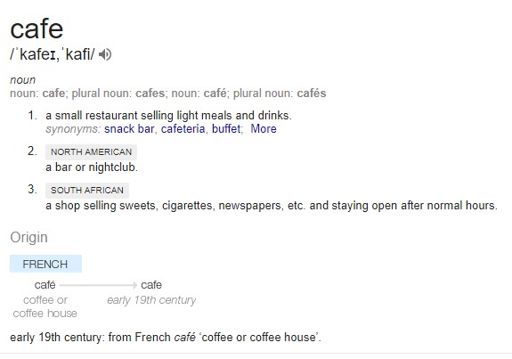 Etymologically Cafe